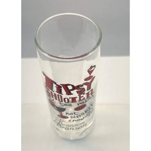 Tipsy Shooter Slanted Shot Glass Branson Missouri Souvenir One To Many - Picture 2 of 6